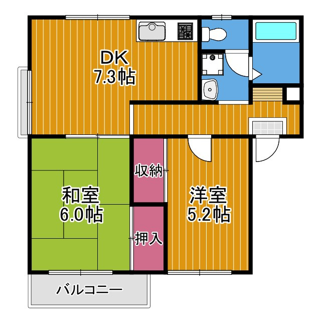エステートピアウラタの間取り
