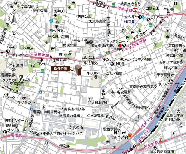 Ｃｅｎｔｅｎａｒｉｏ市谷二十騎町の地図