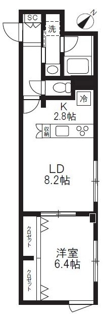 プラティーク大森山王の間取り