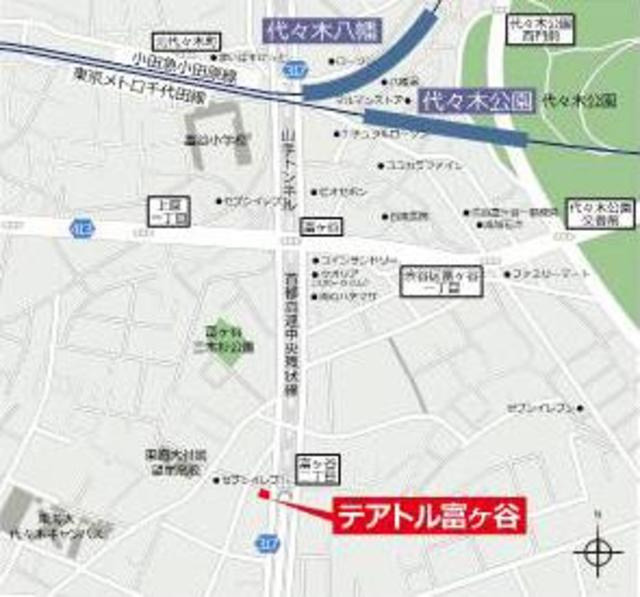 テアトル富ヶ谷の地図