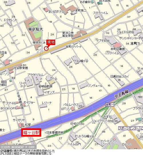 ステージファースト幡ヶ谷の地図