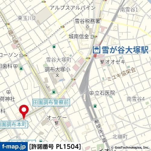 ビィ・フォルマ田園調布の地図