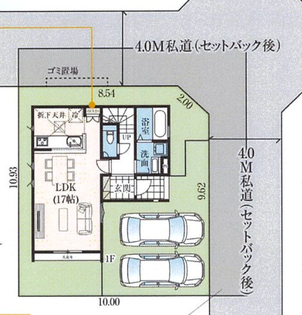 【仲介手数料無料】所沢市　下安松６期　全１棟　所沢市の不動産なら西武ハウジングの区画図