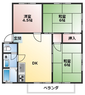 【間取り】 | ベルセゾン新崎
