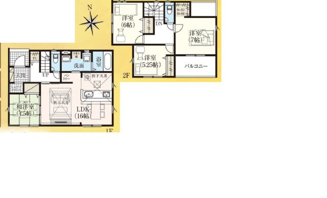 CRADLE GARDEN上並榎町の間取り|ウォークインクロゼットの他、パントリーやリネン庫など使い勝手を考えた収納スペースがたっぷりです。