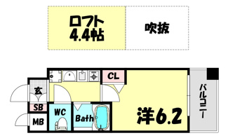 【間取り】 | エステムコート三宮EASTポルトマーレ