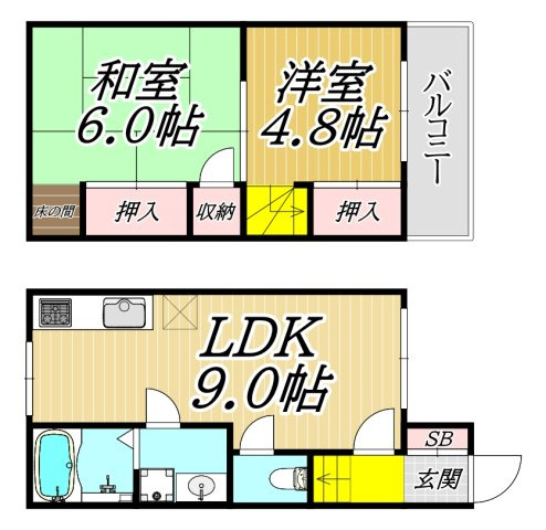 南武庫之荘三丁目戸建貸家
