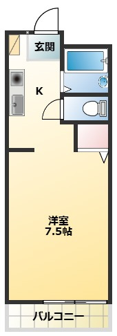 【間取り】 | セティオ二番館 | 使い勝手のいい間取りです