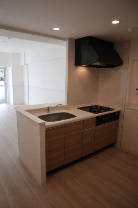 川崎市中原区井田１丁目の賃貸マンションのキッチン|ガス3口コンロ、カウンターキッチン♪
