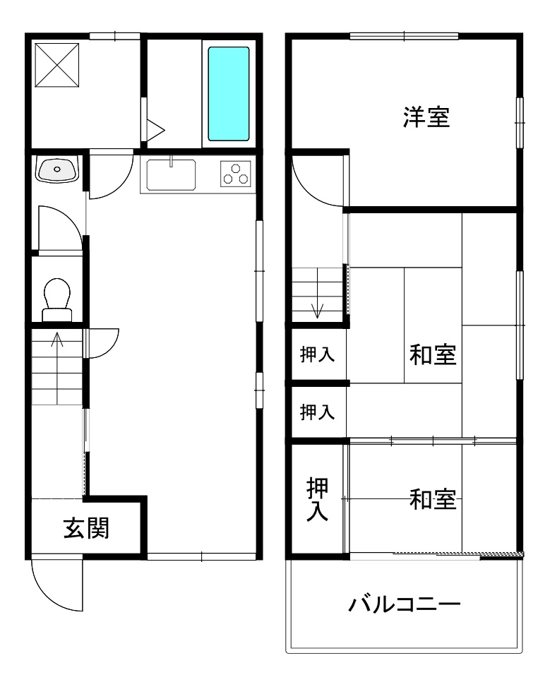 神戸市長田区西山町4丁目の間取り|お家のご質問はお気軽にご相談下さい。