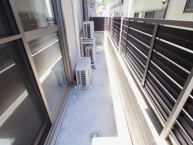 シャーメゾン月見町のバルコニー