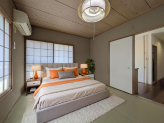 【和室】 | 安芸郡府中町瀬戸ハイム４丁目 | ※CGで家具小物等を消しバーチャルホームステージングしたイメージです。