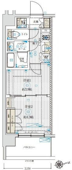 【間取り】 | ブライズ中野哲学堂