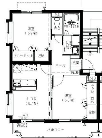 ハッピーヒルズⅡの間取り