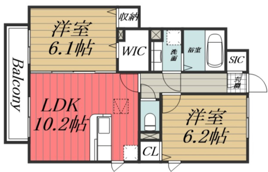 【間取り】 | アネモス　B
