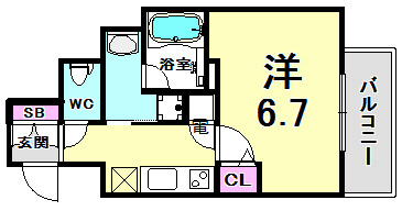 アドバンス神戸アルティスの間取り
