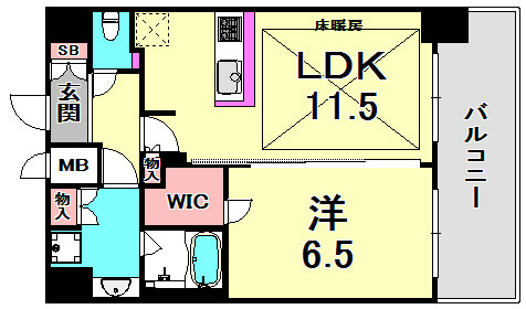 プレサンス神戸元町の間取り