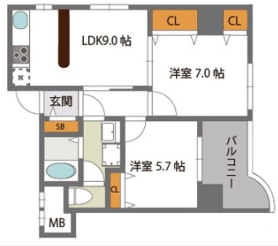 GRAZIOにほんいちの間取り