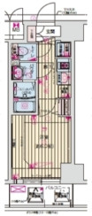 ララプレイス阿波座駅前フェリオの間取り