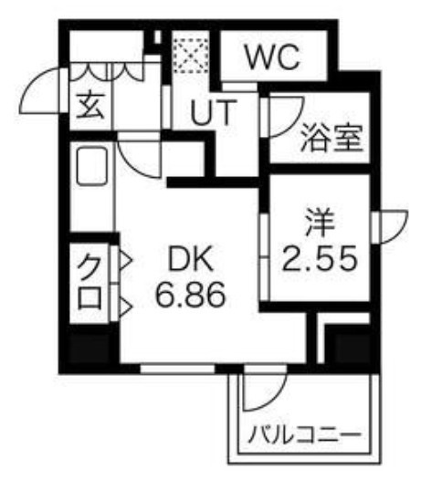 シーズンフラッツ新町の間取り