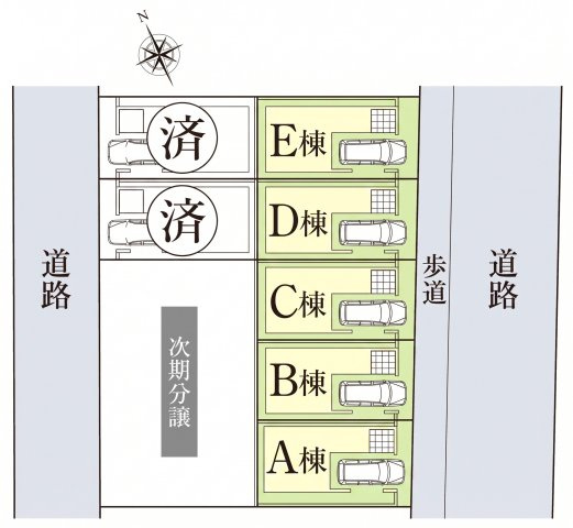 早渕3丁目　A棟の区画図