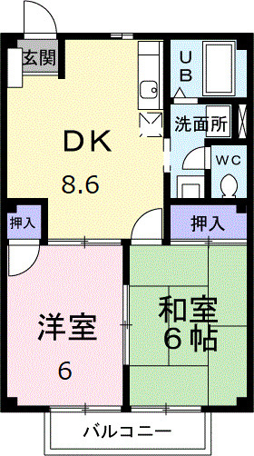 ニューシティ若葉の間取り