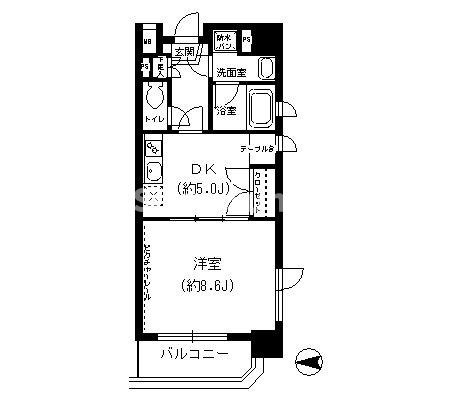 天満泉マンションの間取り