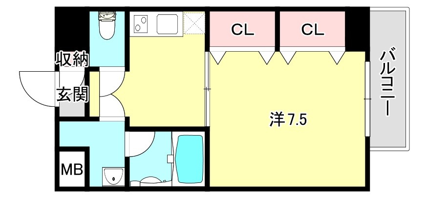 S-FORT神戸小河通の間取り