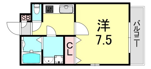 KTIレジデンス魚崎Ⅱの間取り