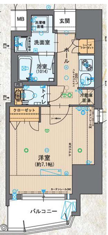 W-STYLE大阪天満宮の間取り