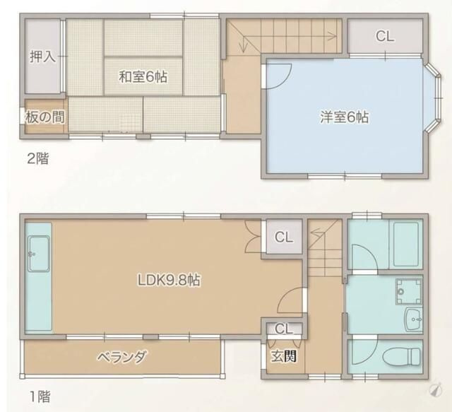 池田邸貸家の間取り