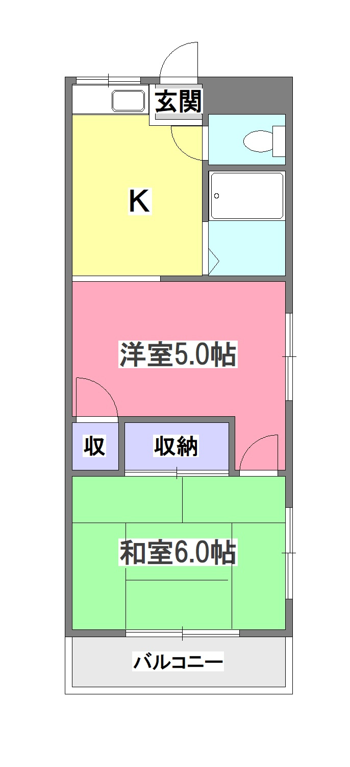 メゾン松山の間取り