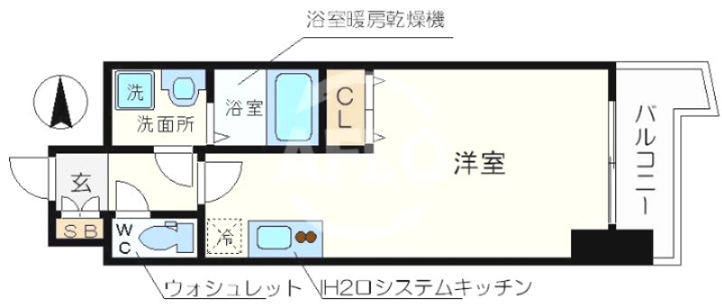 ADWResidence松屋町の間取り|プライムアーバン松屋町　間取り