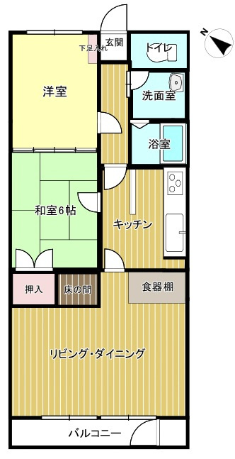 牛田コータースの間取り|※現況優先となります。