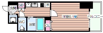【間取り】 | プレサンス梅田北パワーゲート