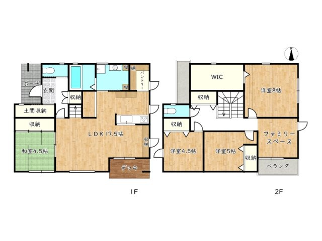 【間取り】 | 姫路市網干区津市場／中古戸建