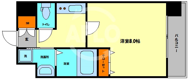 W.O.B.KYOBASHIの間取り|W.O.B.京橋　間取り