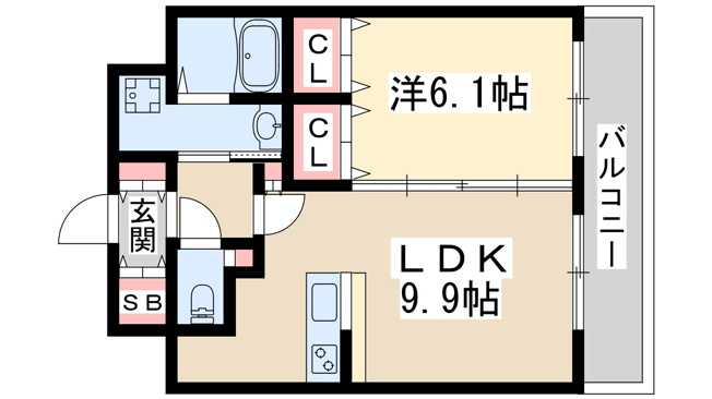 【間取り】 | スプランディッド江坂駅前