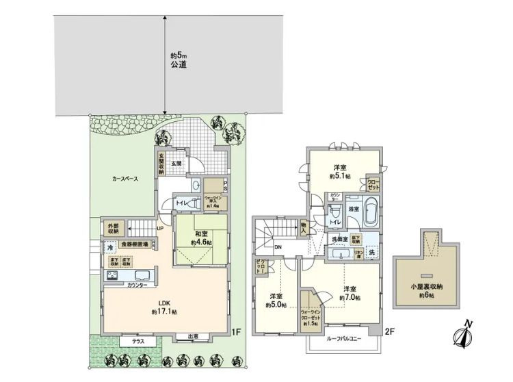 練馬区石神井台３丁目戸建の間取り