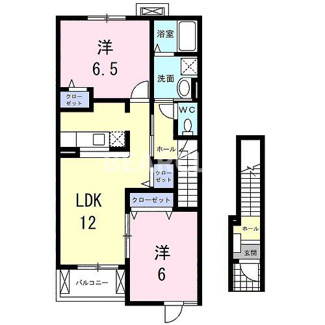 【間取り】 | レジデンス　カレント　B
