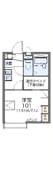 【間取り】 | レオパレスラインホルト立石Ⅱ