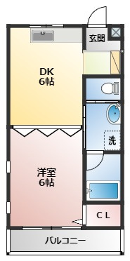 【間取り】 | 1DKの間取りです！