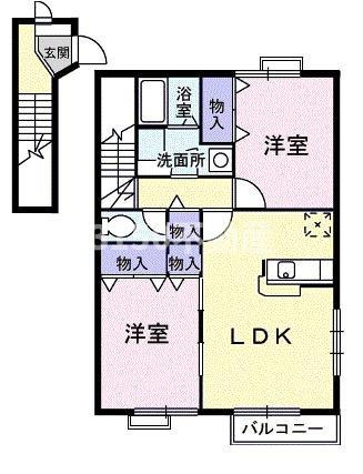 ベルウッド壱番館　Ａの間取り
