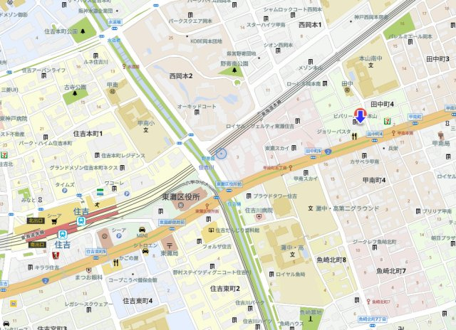 ビバリーハウス本山の地図