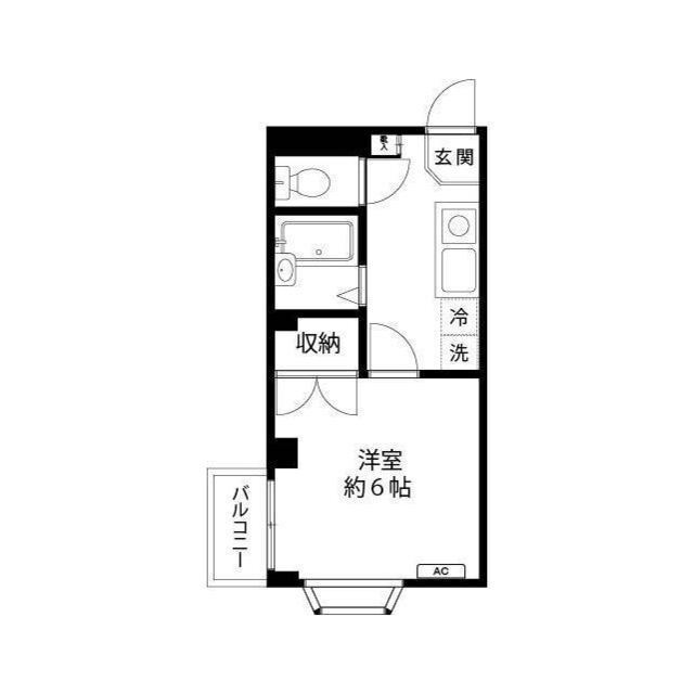 稲城市矢野口の賃貸マンションの間取り