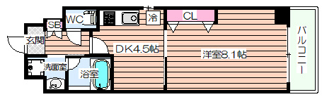 【間取り】 | ソルレヴェンテ梅田