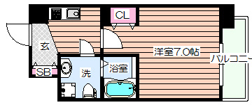 【間取り】 | ALZA東天満
