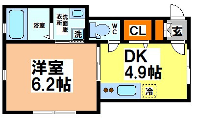 三鷹市牟礼５丁目の賃貸マンションの間取り
