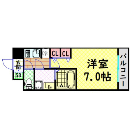 【間取り】 | Ｓ－ＲＥＳＩＤＥＮＣＥ難波大国町Ｄｅｕｘ
