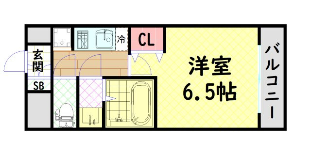 【間取り】 | プレサンス大国町アドロッソ
